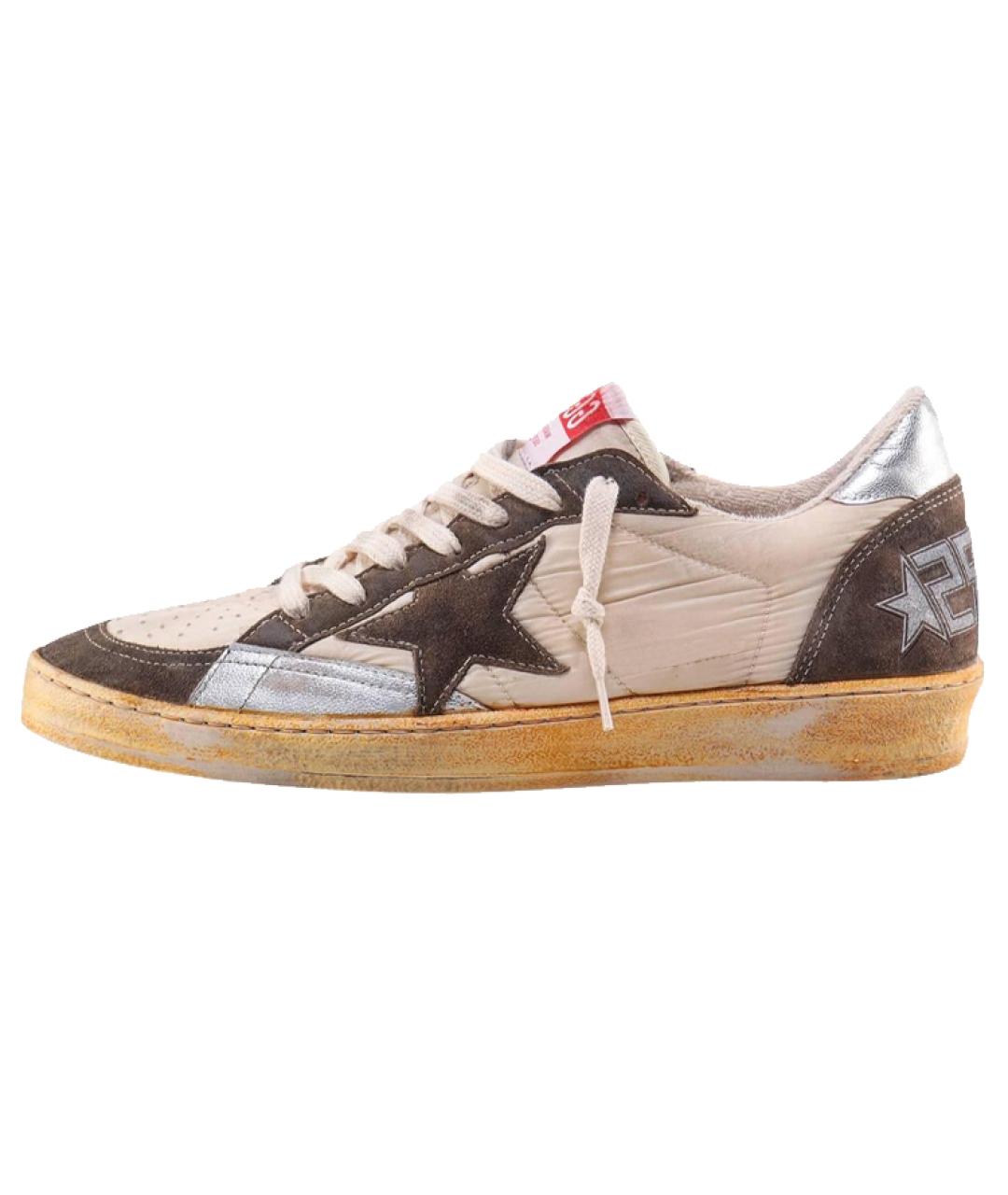GOLDEN GOOSE DELUXE BRAND Коричневые низкие кроссовки / кеды, фото 2
