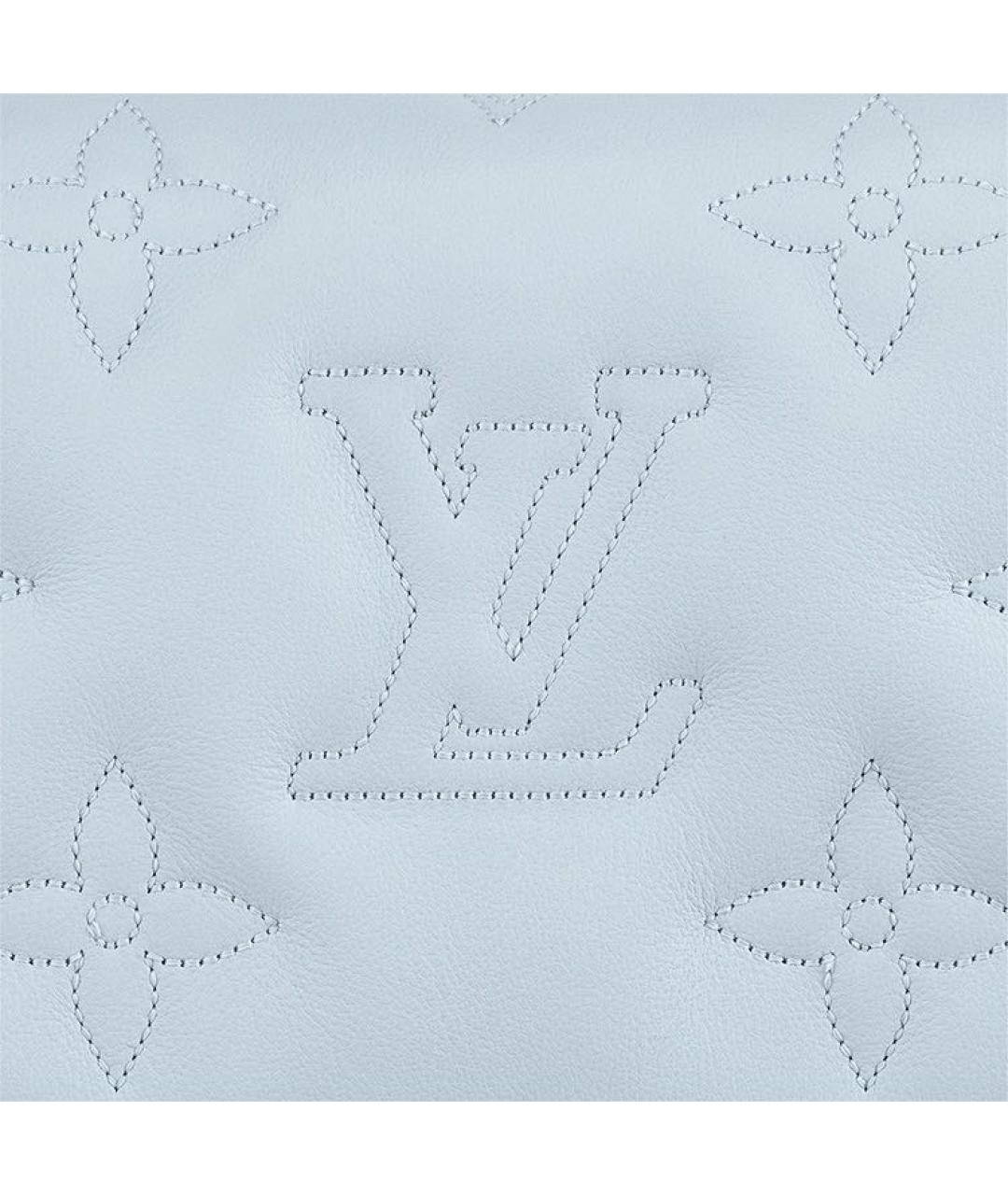 LOUIS VUITTON Голубая кожаная сумка через плечо, фото 3