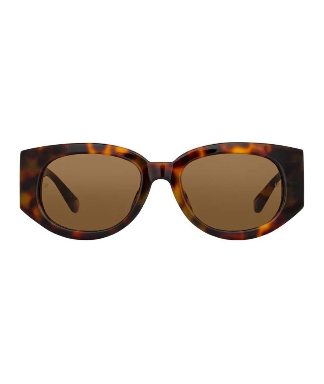 GUCCI Коричневые пластиковые солнцезащитные очки, фото 2