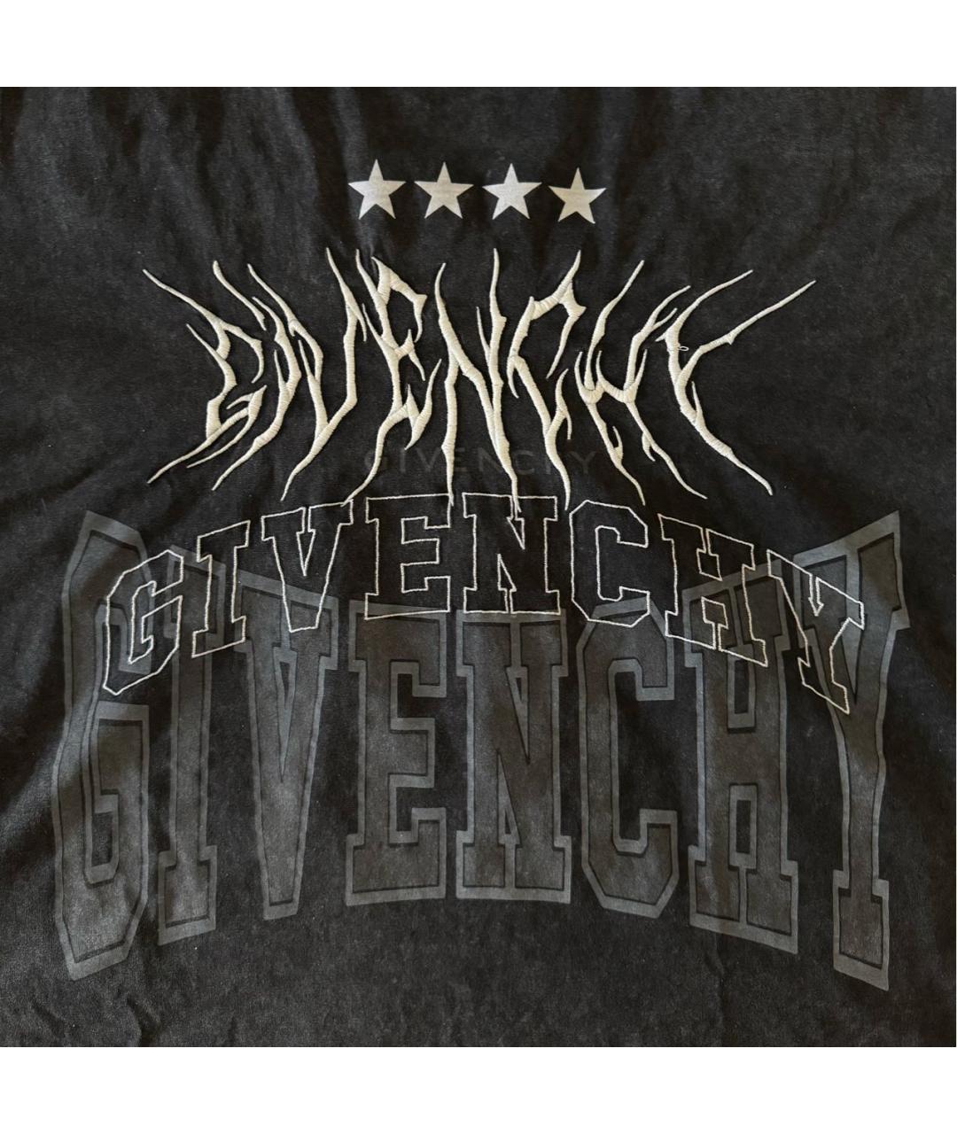 GIVENCHY Серая хлопковая футболка, фото 4