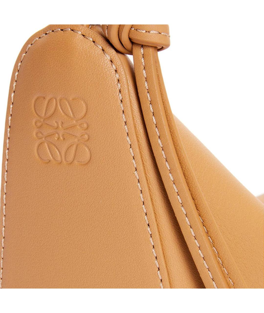 LOEWE Коричневая кожаная сумка через плечо, фото 8