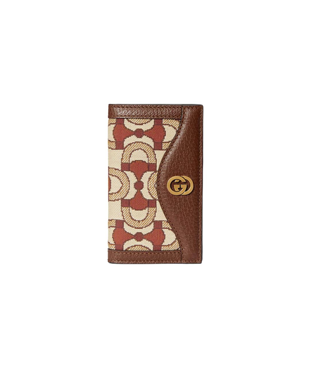 GUCCI Коричневый кардхолдер, фото 1