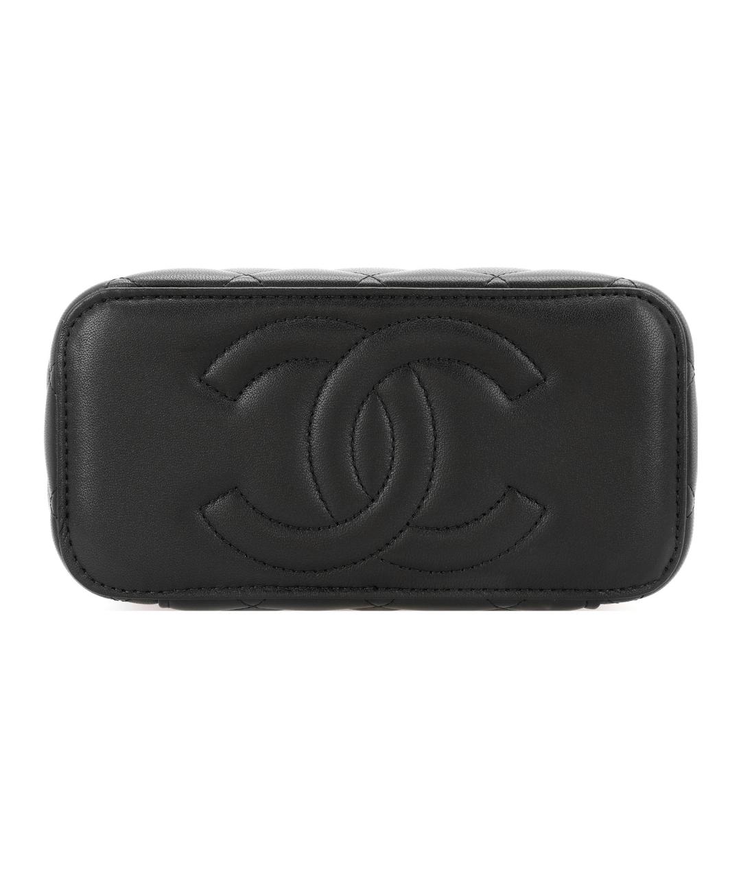 CHANEL Черная кожаная сумка через плечо, фото 4