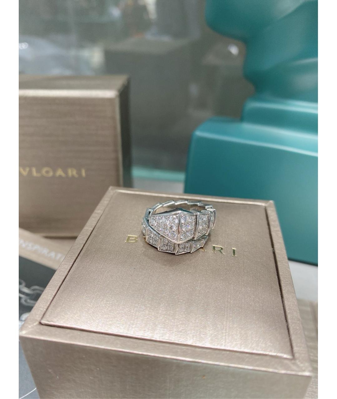 BVLGARI Серебряное кольцо из белого золота, фото 5