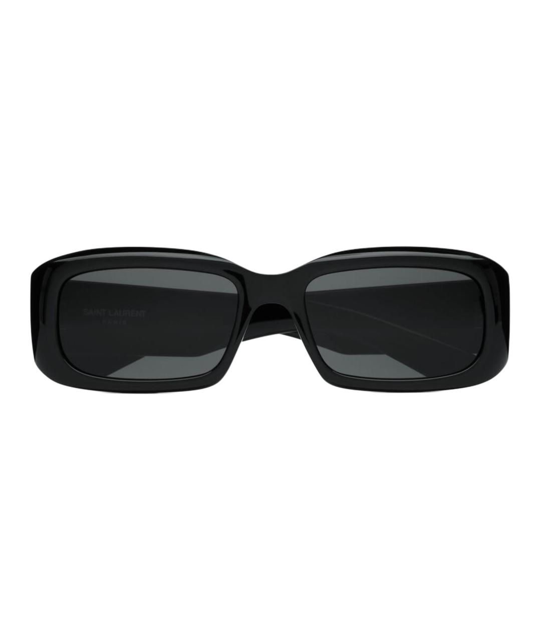 SAINT LAURENT Черные пластиковые солнцезащитные очки, фото 2
