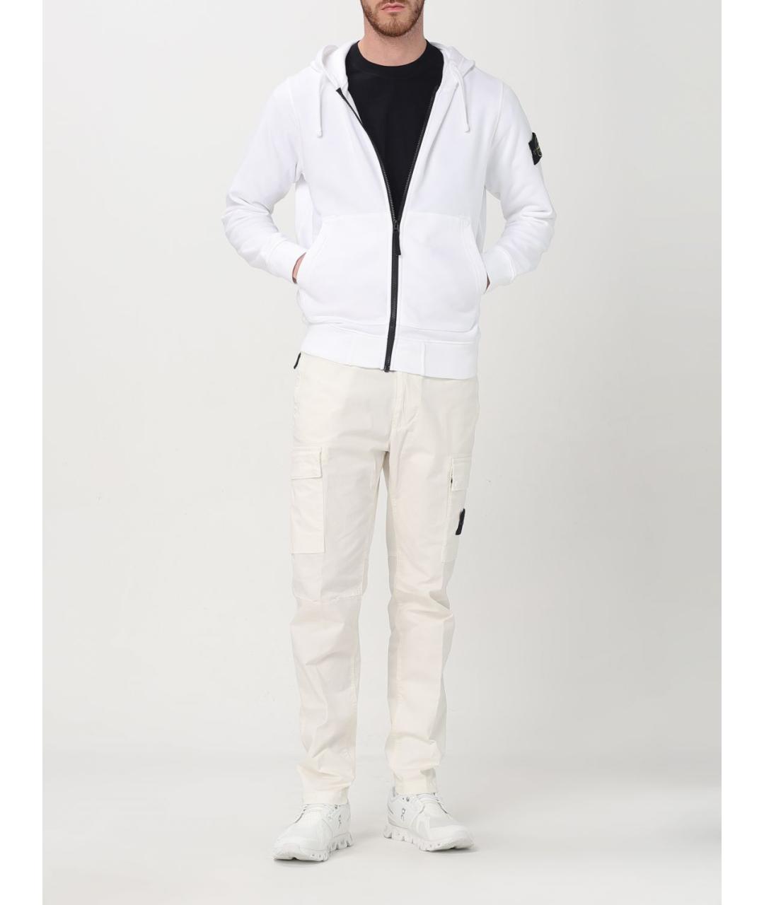 STONE ISLAND Черная хлопковая футболка, фото 3