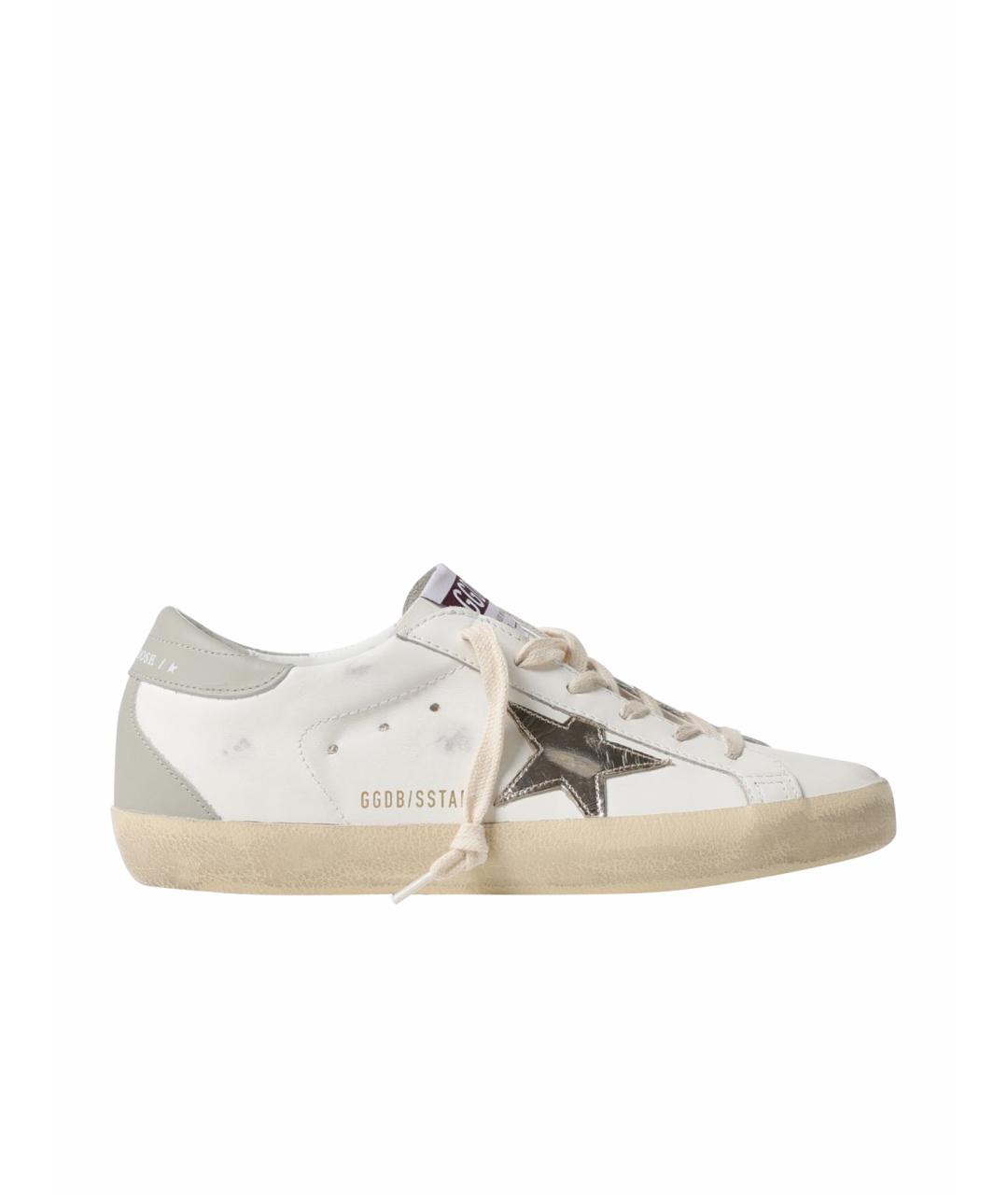 GOLDEN GOOSE DELUXE BRAND Белые кожаные кеды, фото 1