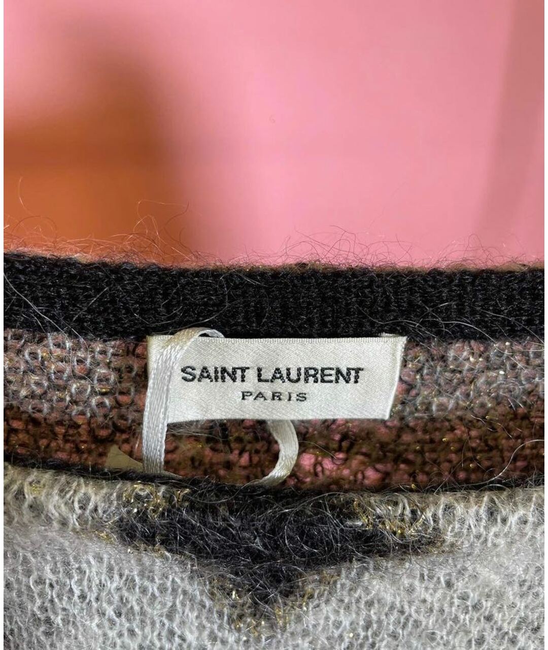 SAINT LAURENT Серый джемпер / свитер, фото 5
