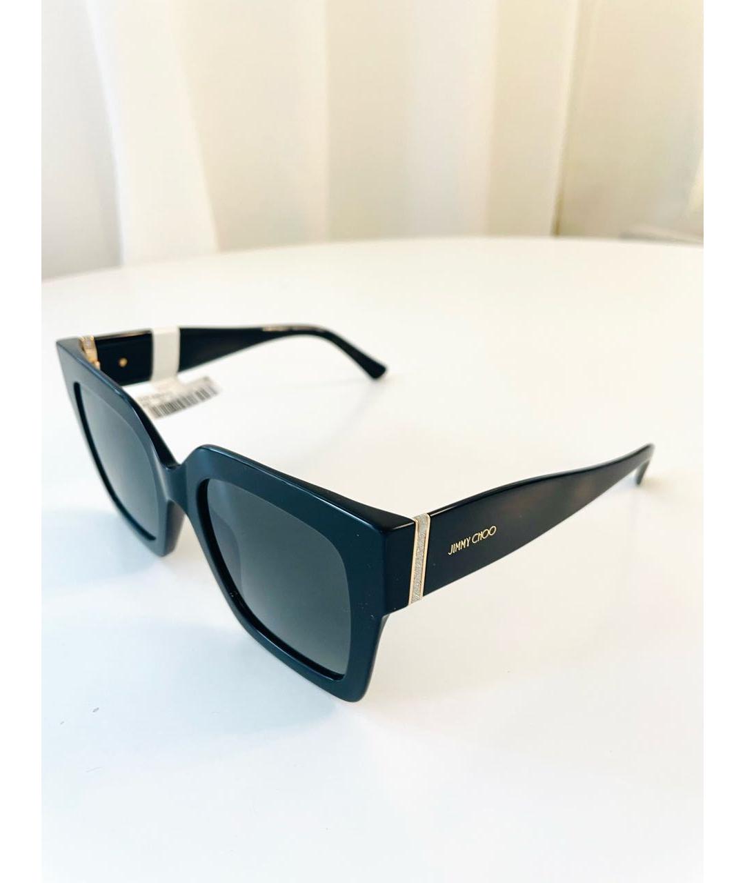 JIMMY CHOO Черные пластиковые солнцезащитные очки, фото 2