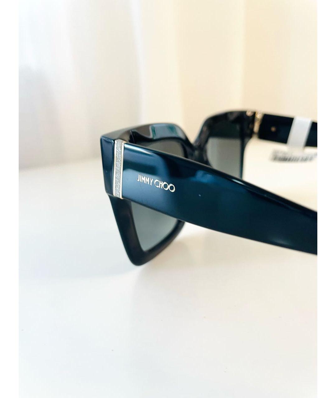 JIMMY CHOO Черные пластиковые солнцезащитные очки, фото 3