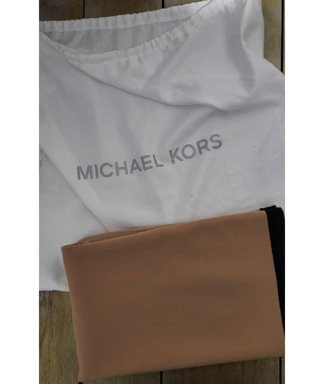 MICHAEL KORS Коричневая шерстяная юбка макси, фото 4