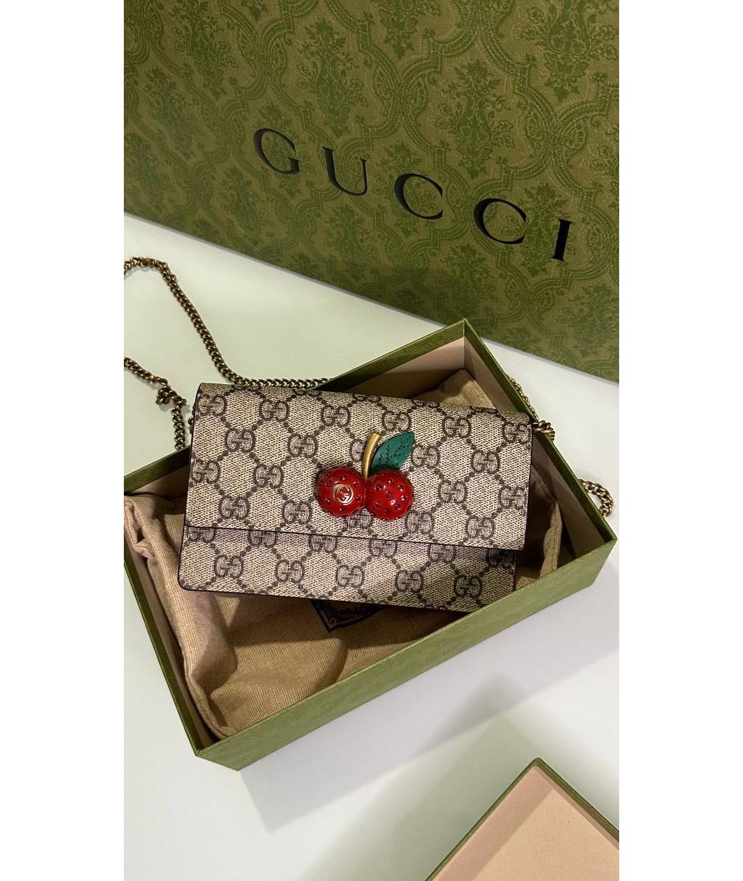 GUCCI Кожаная сумка через плечо, фото 6