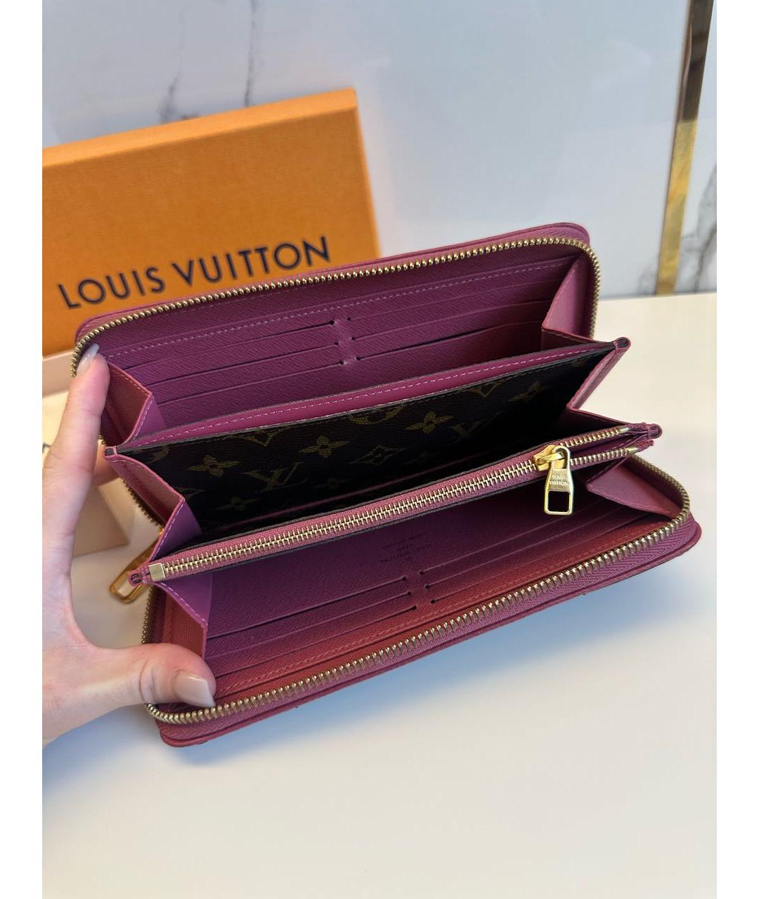 LOUIS VUITTON Коричневый кошелек, фото 4