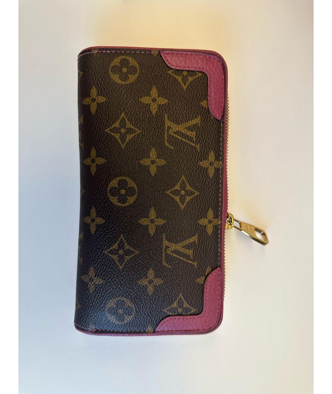 LOUIS VUITTON Коричневый кошелек, фото 9