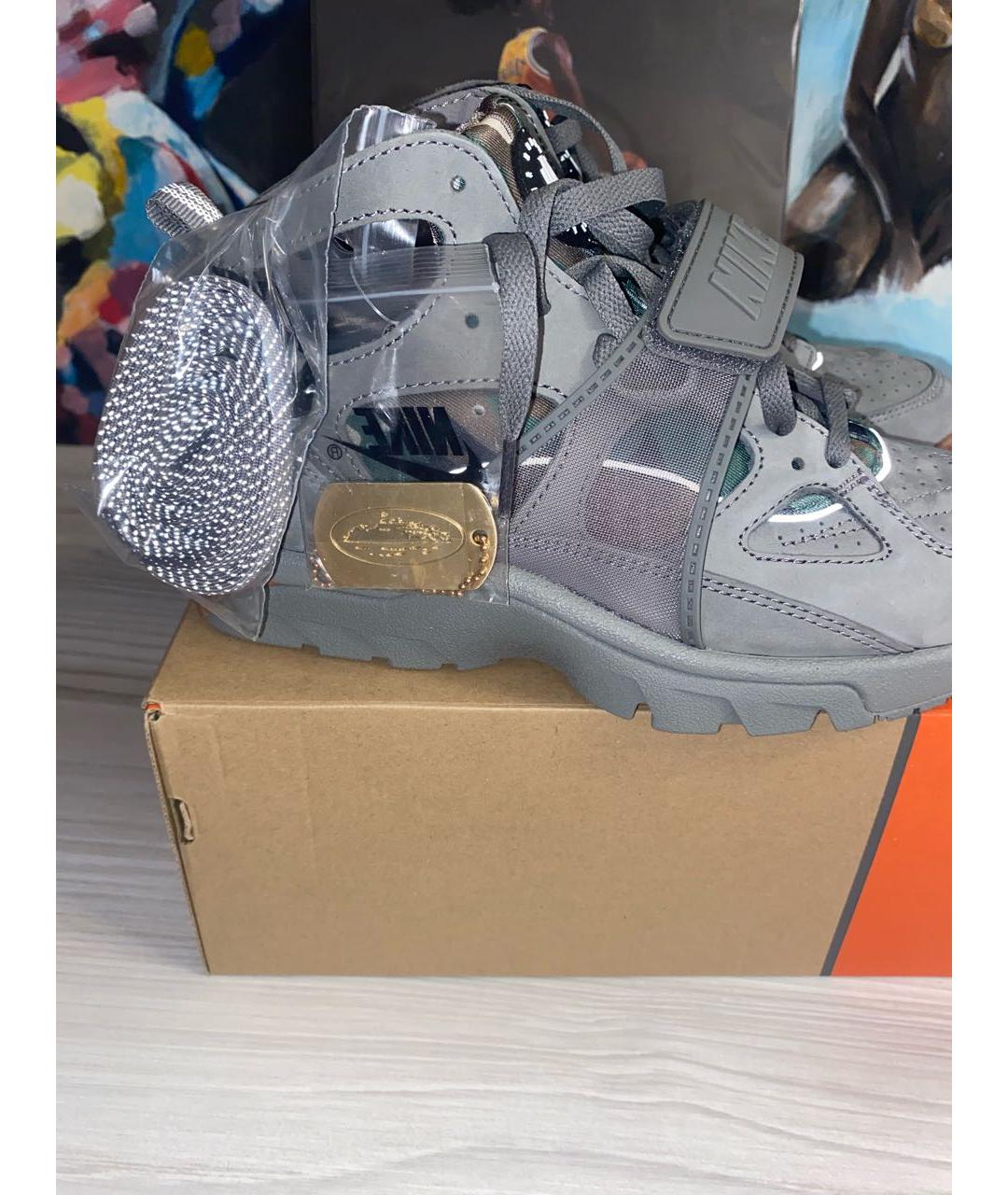 NIKE Антрацитовые высокие кроссовки / кеды, фото 6
