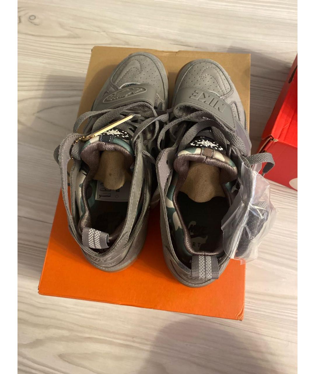 NIKE Антрацитовые высокие кроссовки / кеды, фото 3
