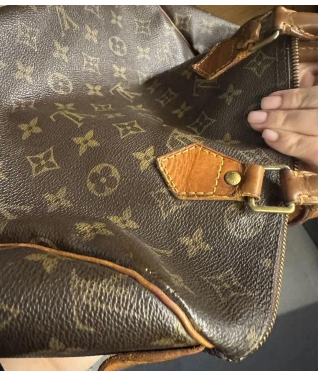 LOUIS VUITTON Коричневая сумка с короткими ручками, фото 3