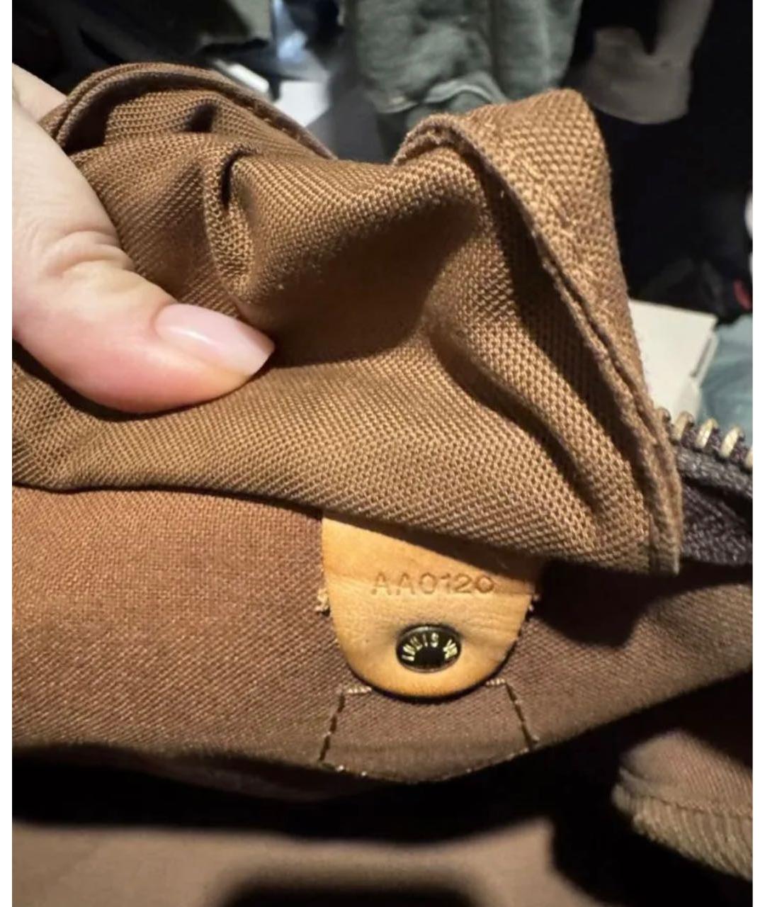 LOUIS VUITTON Коричневая сумка с короткими ручками, фото 2