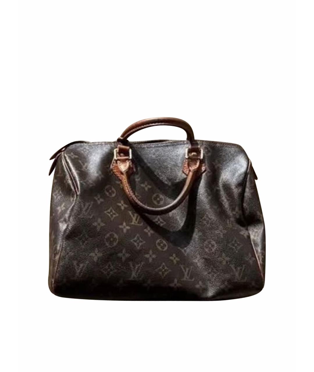 LOUIS VUITTON Коричневая сумка с короткими ручками, фото 1