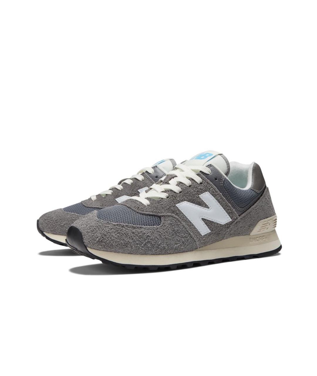 NEW BALANCE Антрацитовые замшевые кроссовки, фото 2