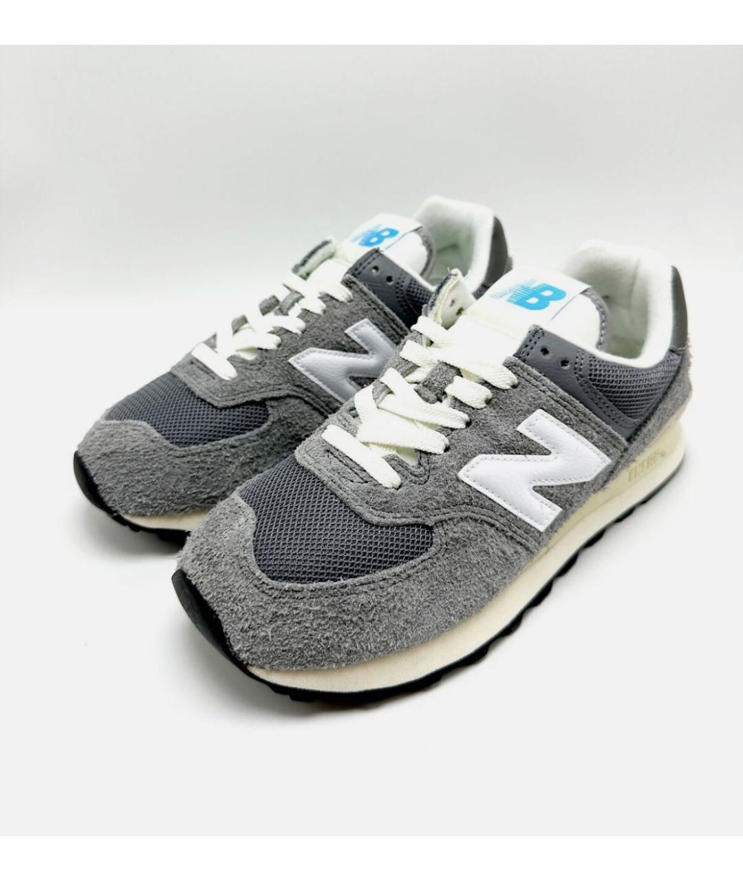 NEW BALANCE Антрацитовые замшевые кроссовки, фото 5