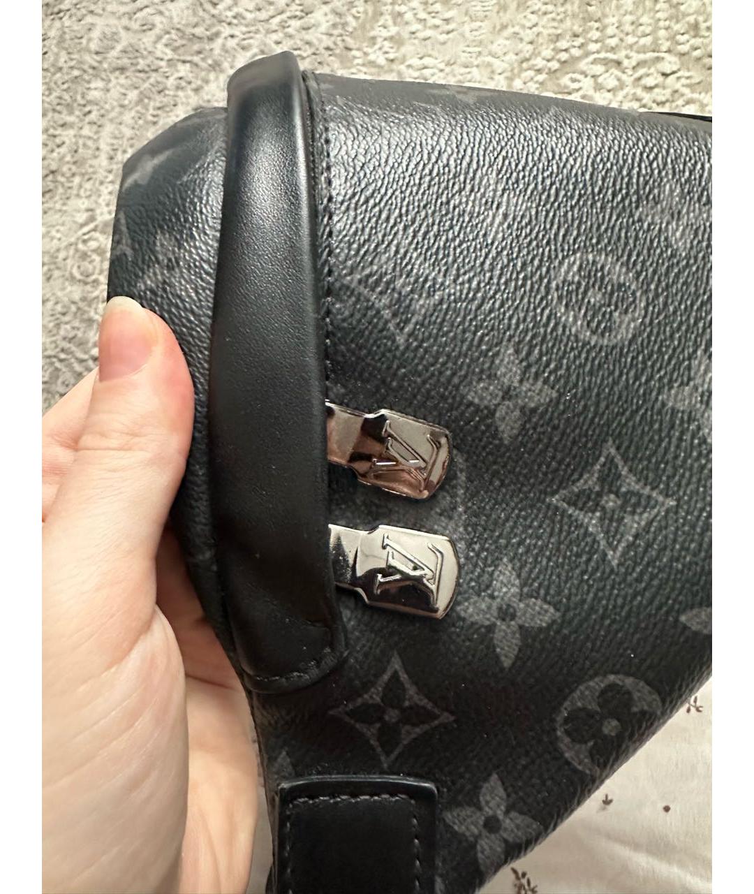 LOUIS VUITTON Черная поясная сумка, фото 4
