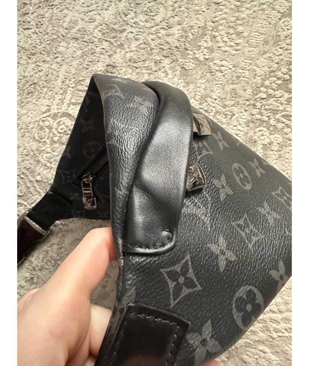 LOUIS VUITTON Черная поясная сумка, фото 7
