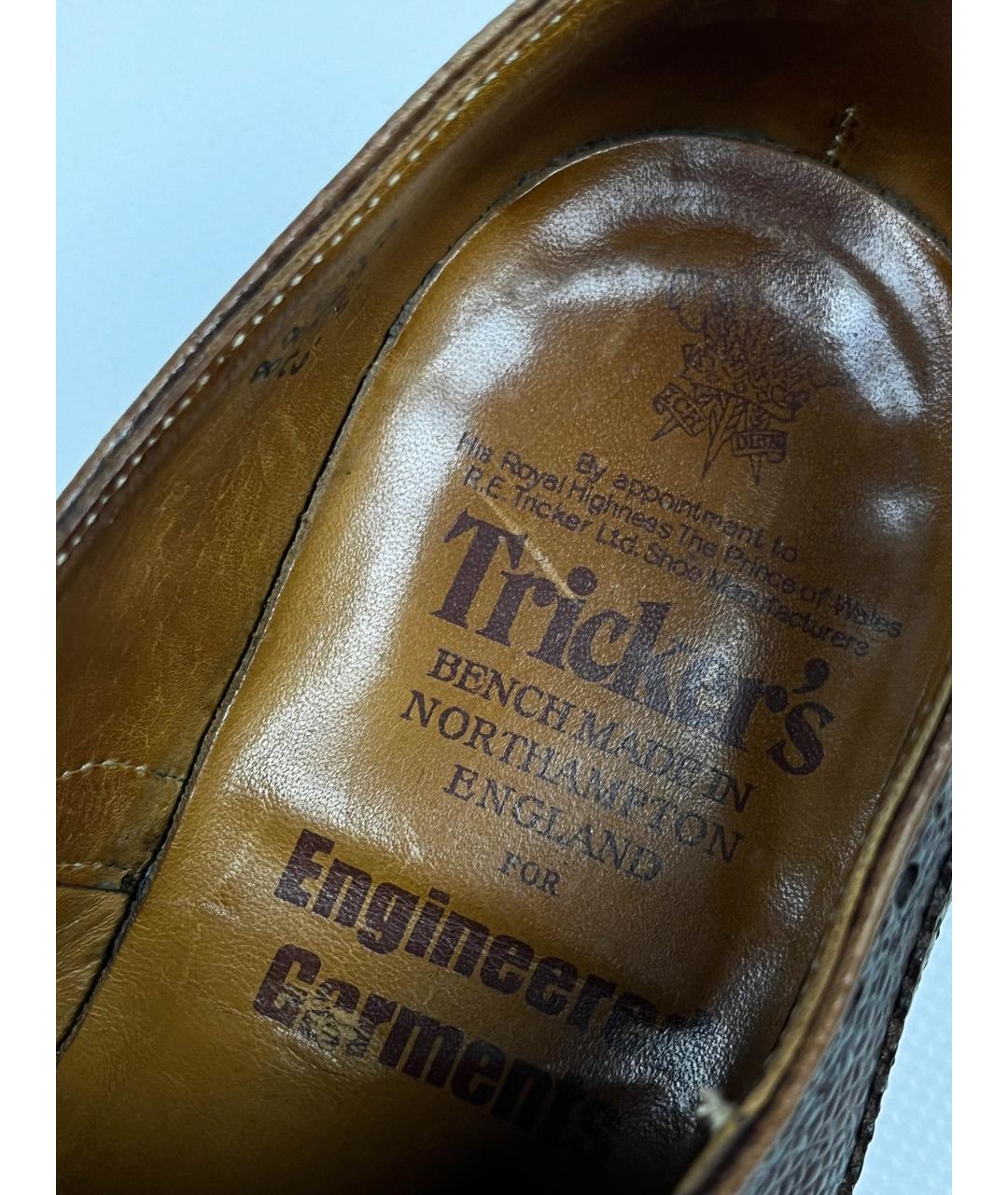 TRICKERS Коричневые кожаные лоферы, фото 7