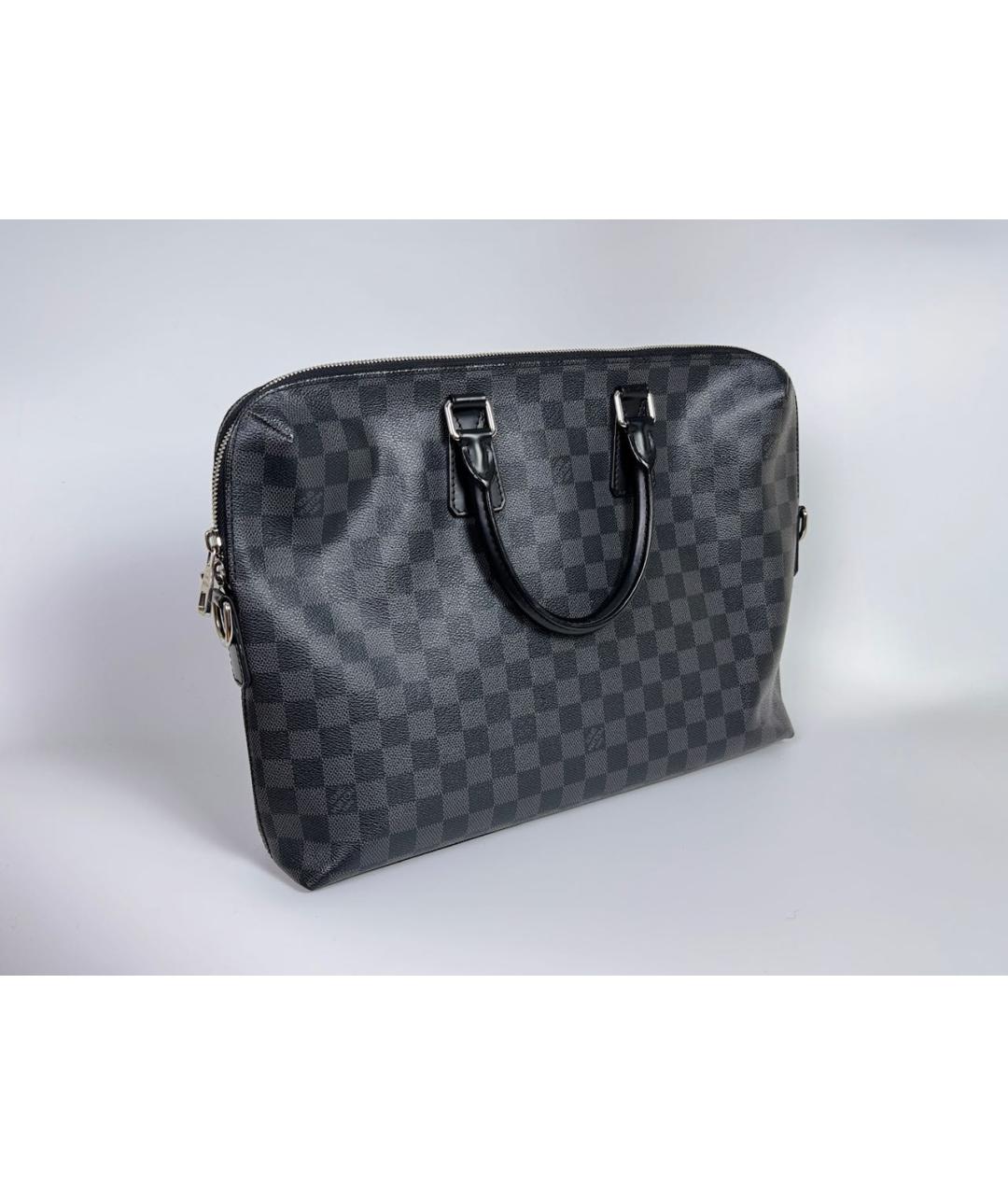 LOUIS VUITTON Черный портфель, фото 3