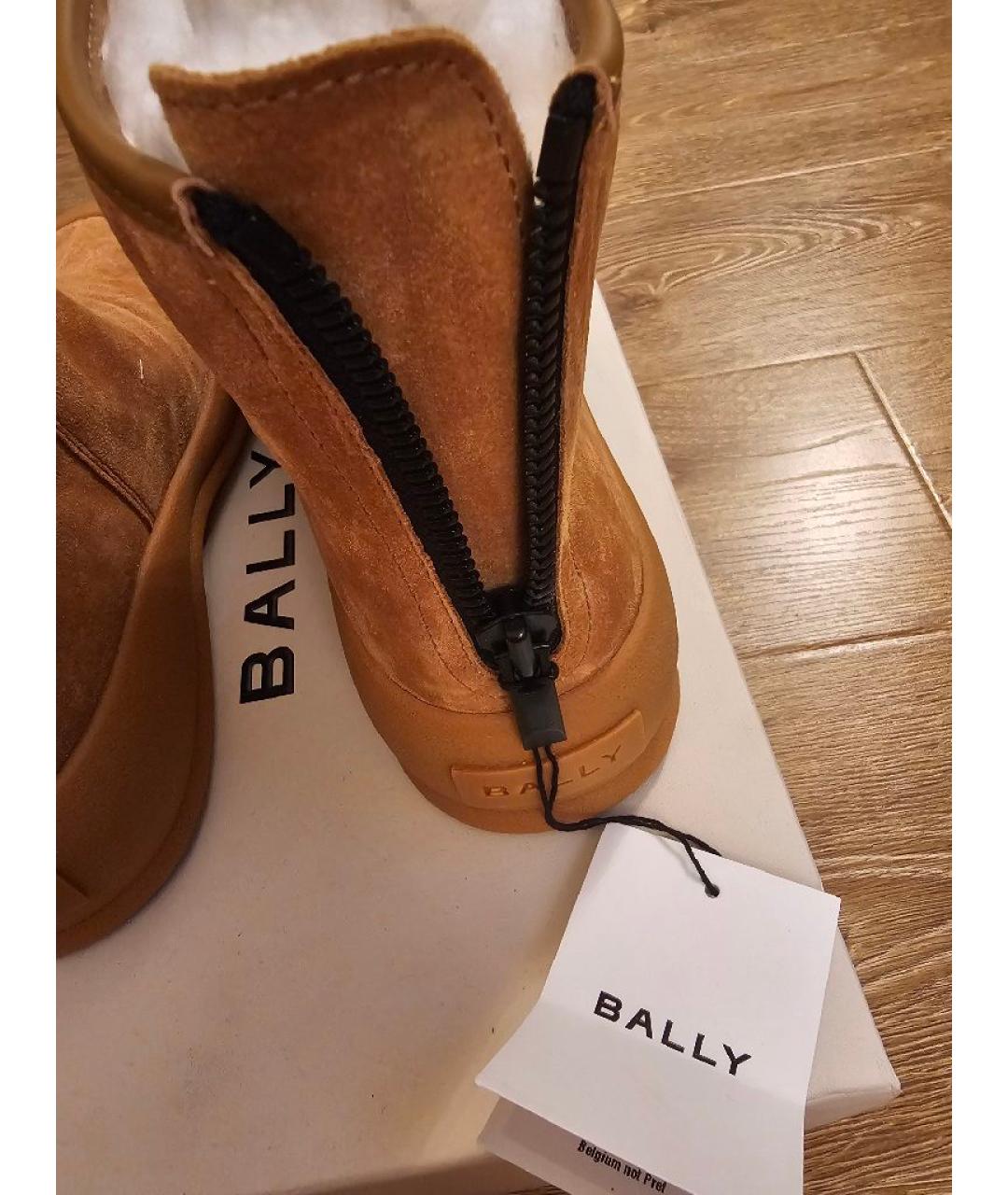 BALLY Коричневые замшевые полусапоги, фото 5
