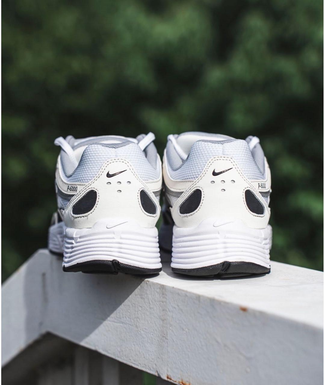NIKE Белые текстильные низкие кроссовки / кеды, фото 7