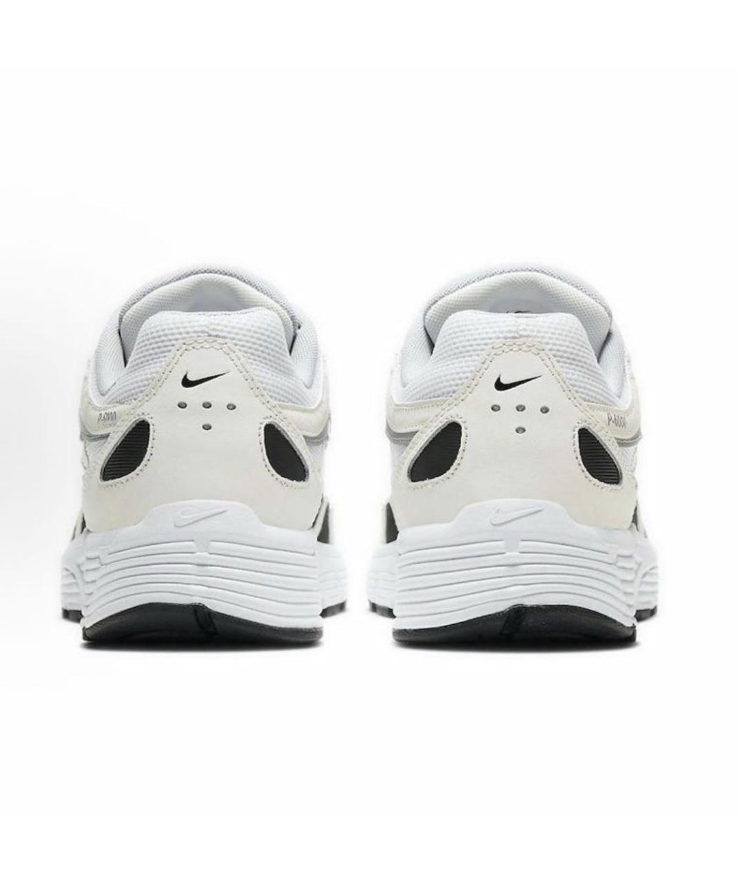 NIKE Белые текстильные низкие кроссовки / кеды, фото 4