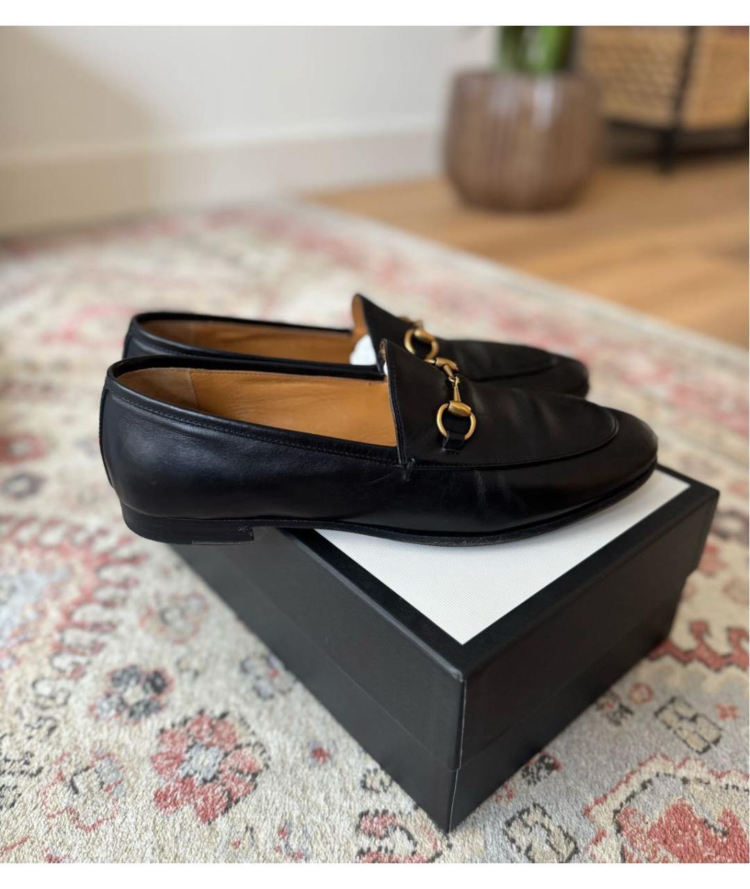 GUCCI Черные кожаные лоферы, фото 8