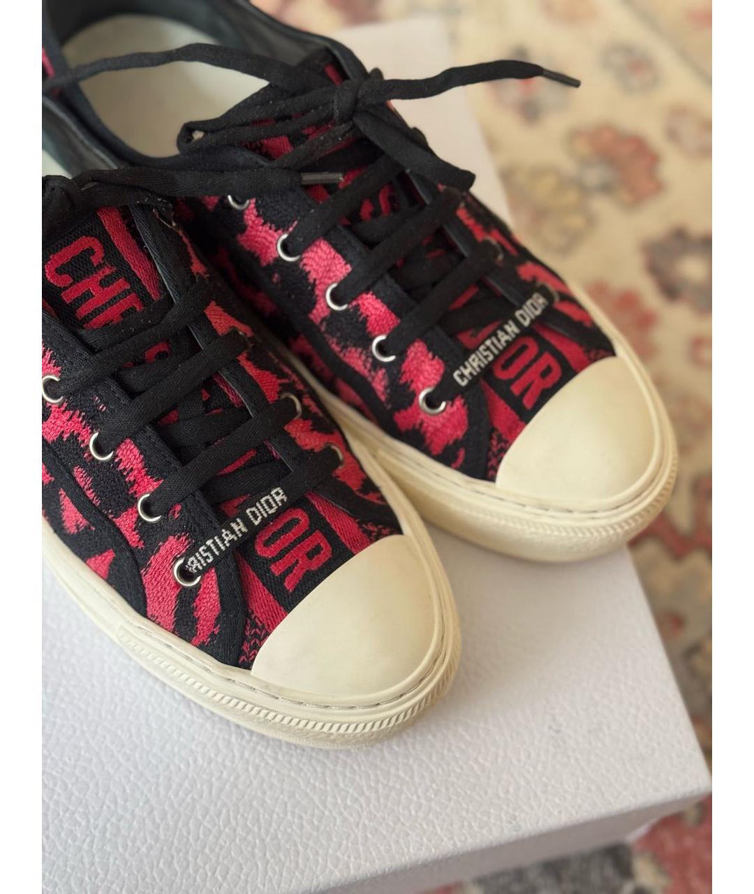 CHRISTIAN DIOR Мульти текстильные кеды, фото 7