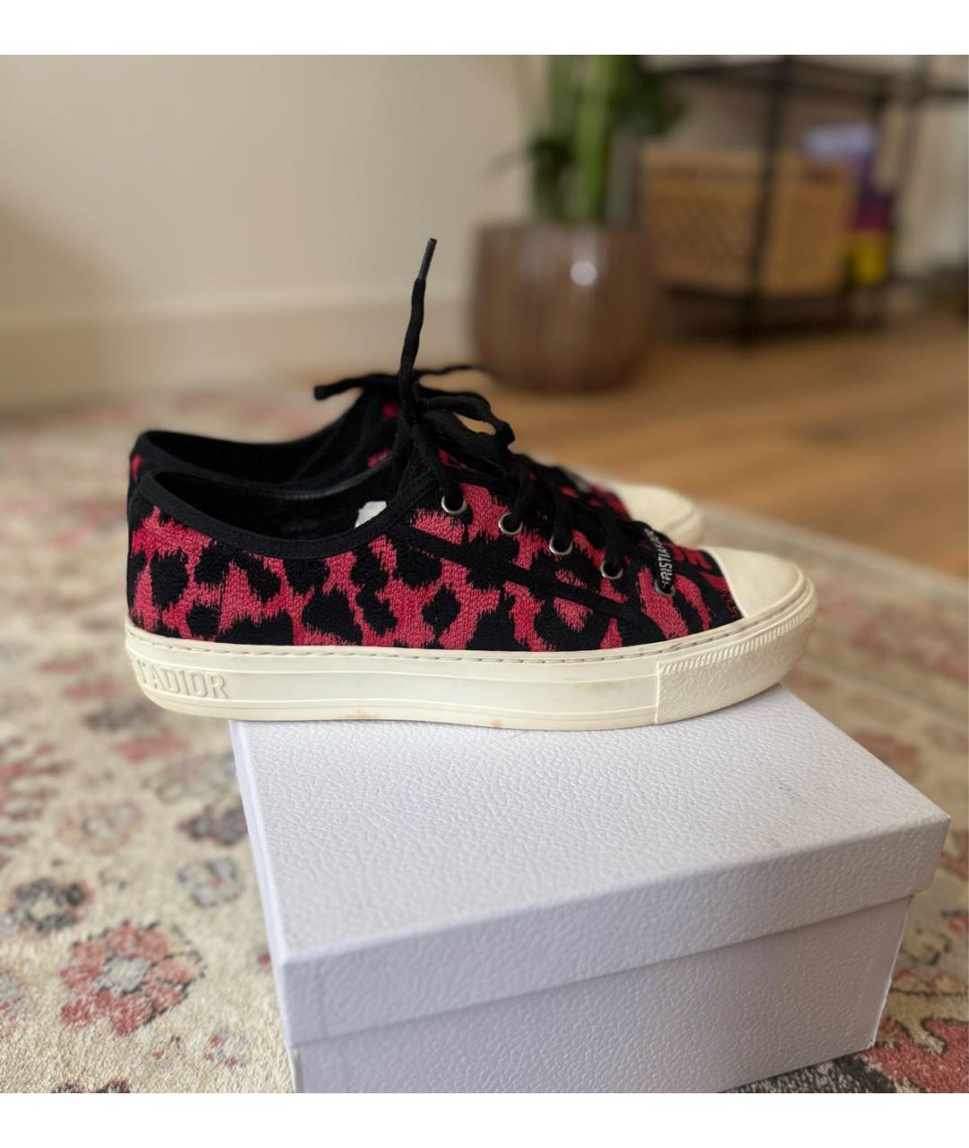 CHRISTIAN DIOR Мульти текстильные кеды, фото 8