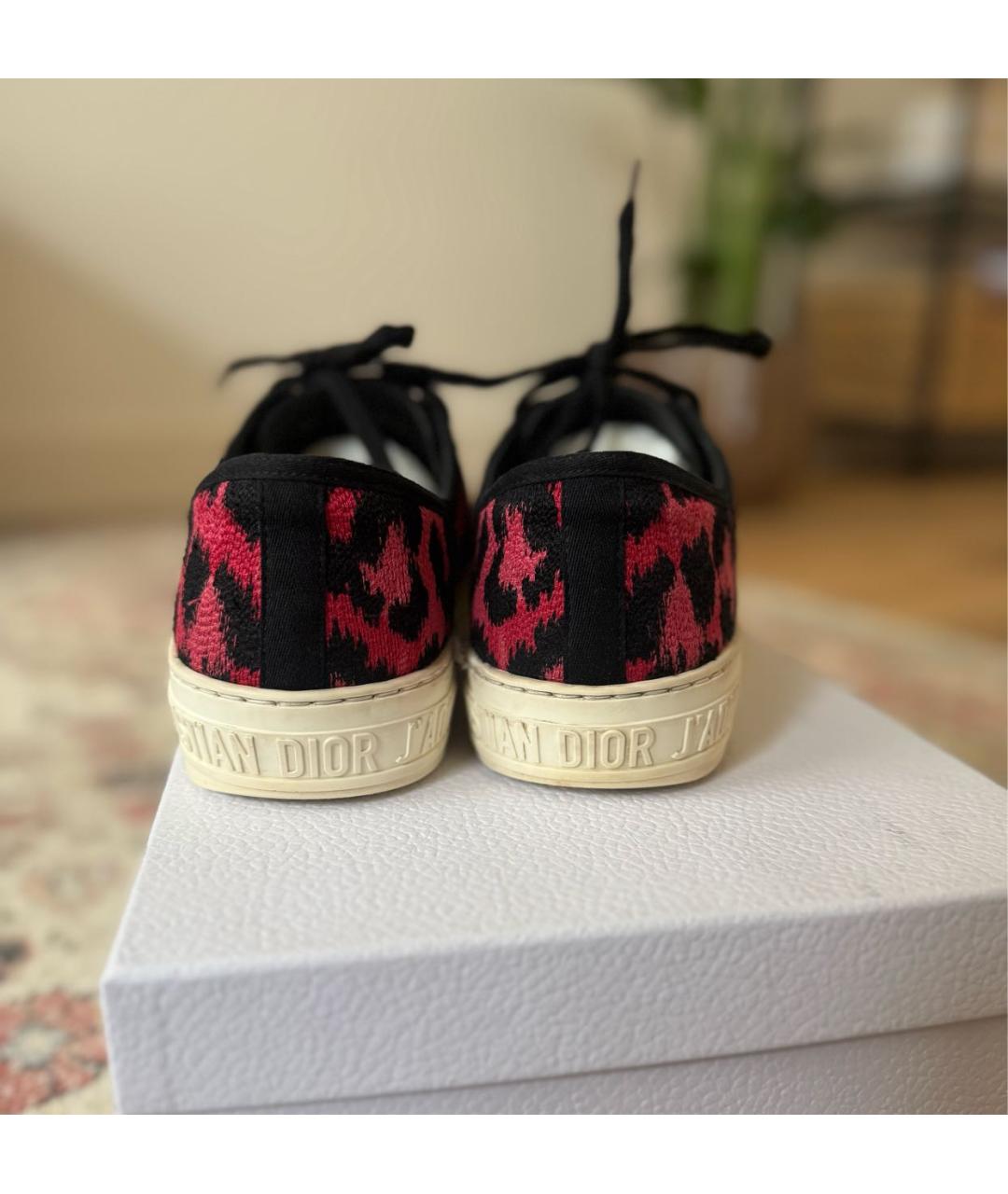 CHRISTIAN DIOR Мульти текстильные кеды, фото 4