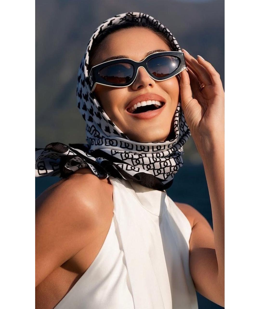 CHANEL Белые пластиковые солнцезащитные очки, фото 5