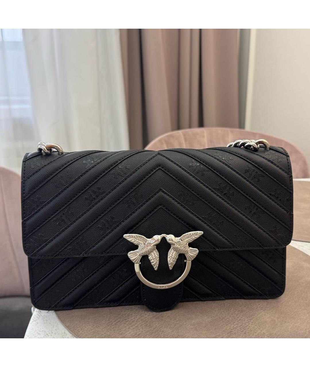 PINKO Черная сумка через плечо, фото 5