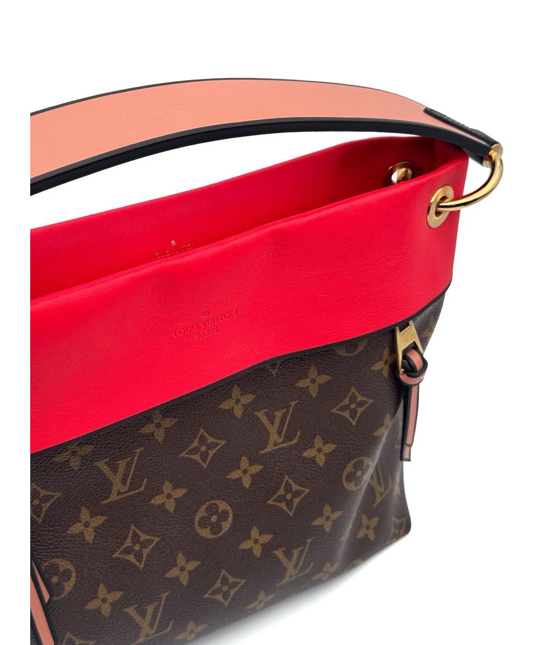 LOUIS VUITTON Коричневая кожаная сумка тоут, фото 3