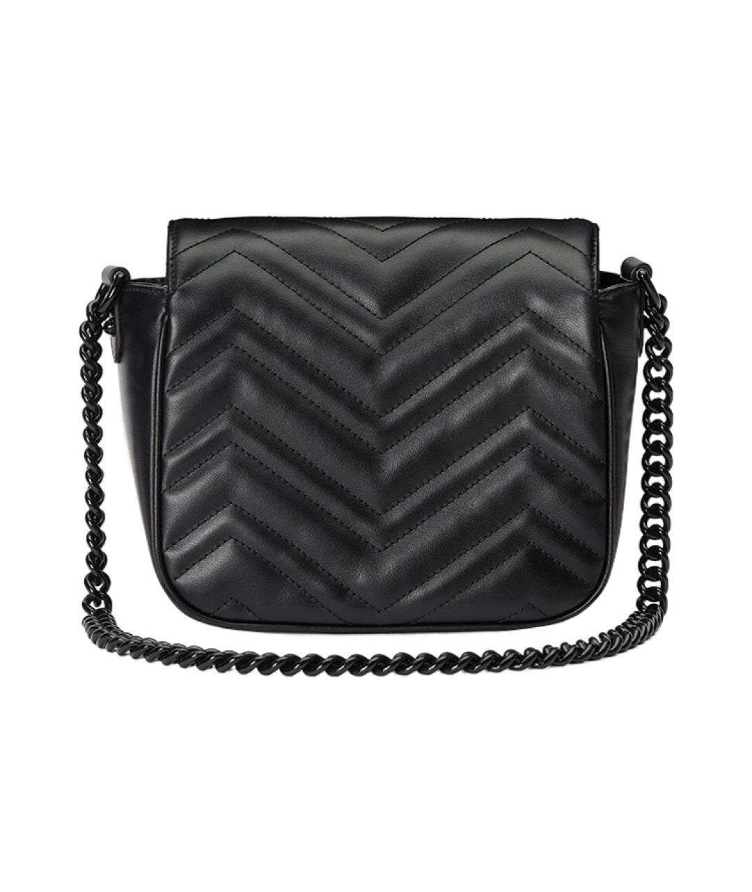 GUCCI Черная кожаная сумка через плечо, фото 6