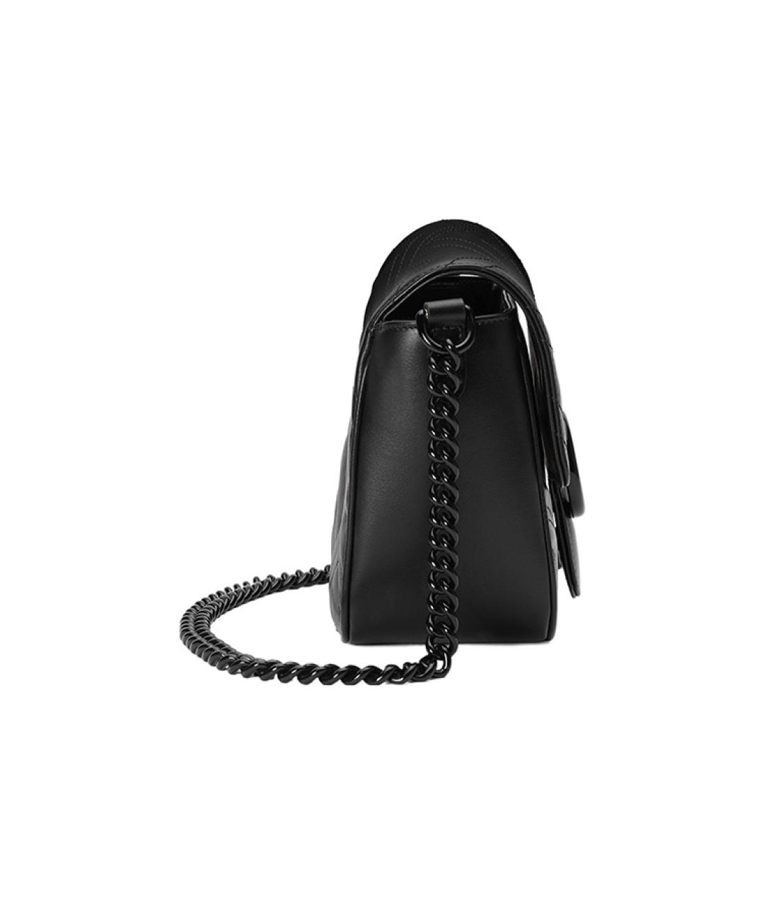 GUCCI Черная кожаная сумка через плечо, фото 5