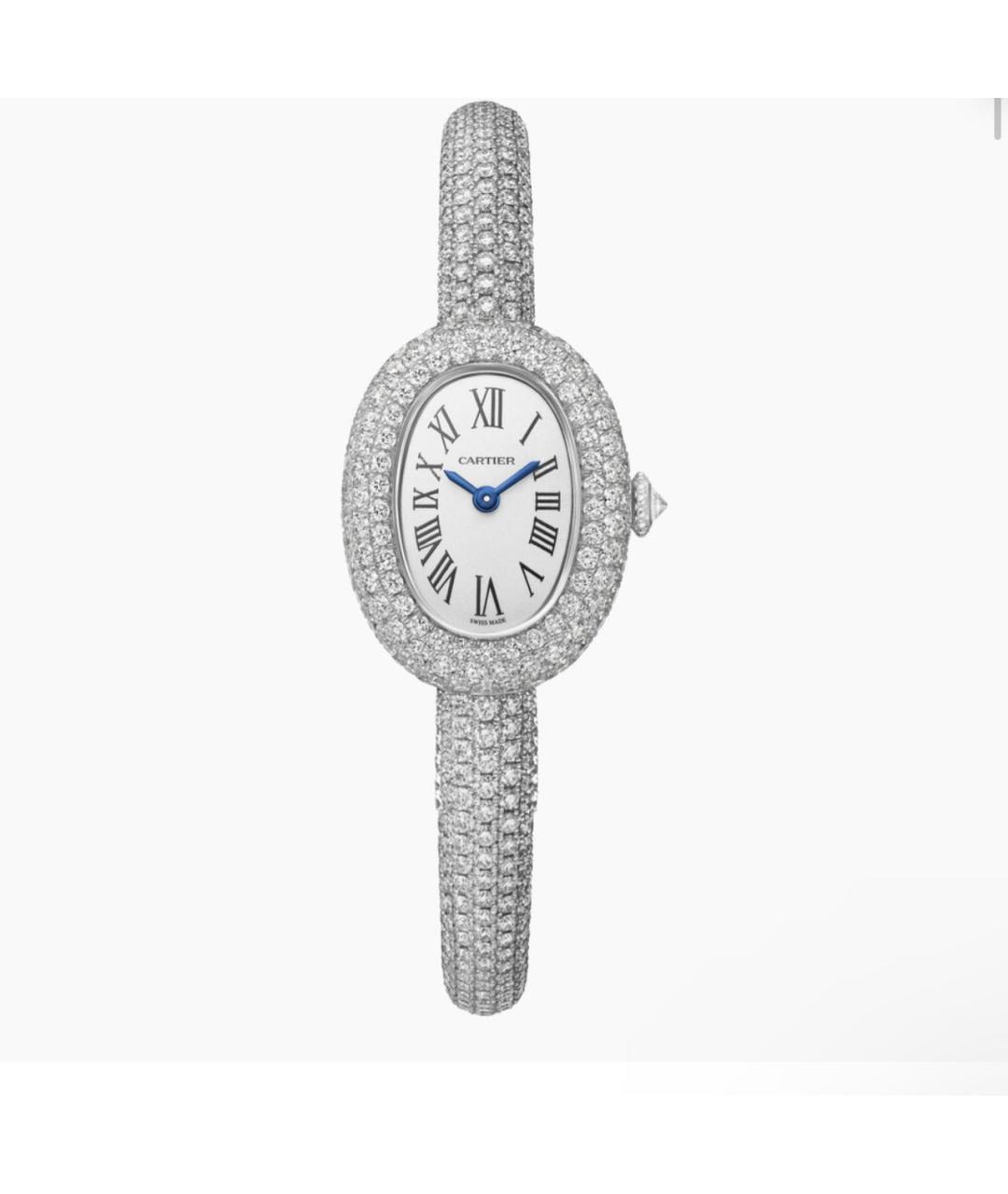 CARTIER Серебряные часы из белого золота, фото 4