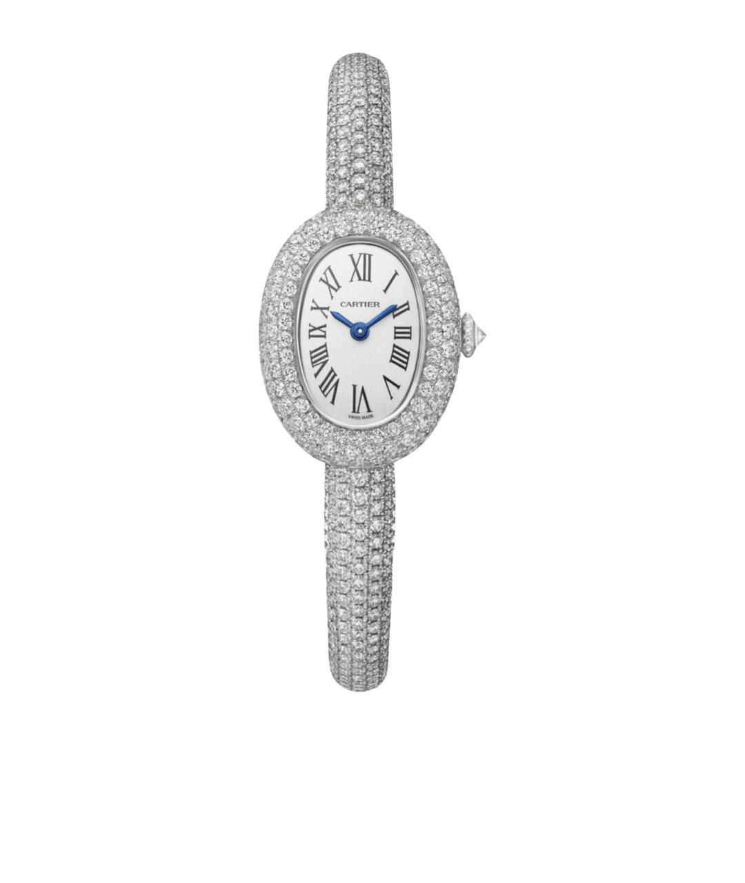 CARTIER Серебряные часы из белого золота, фото 1