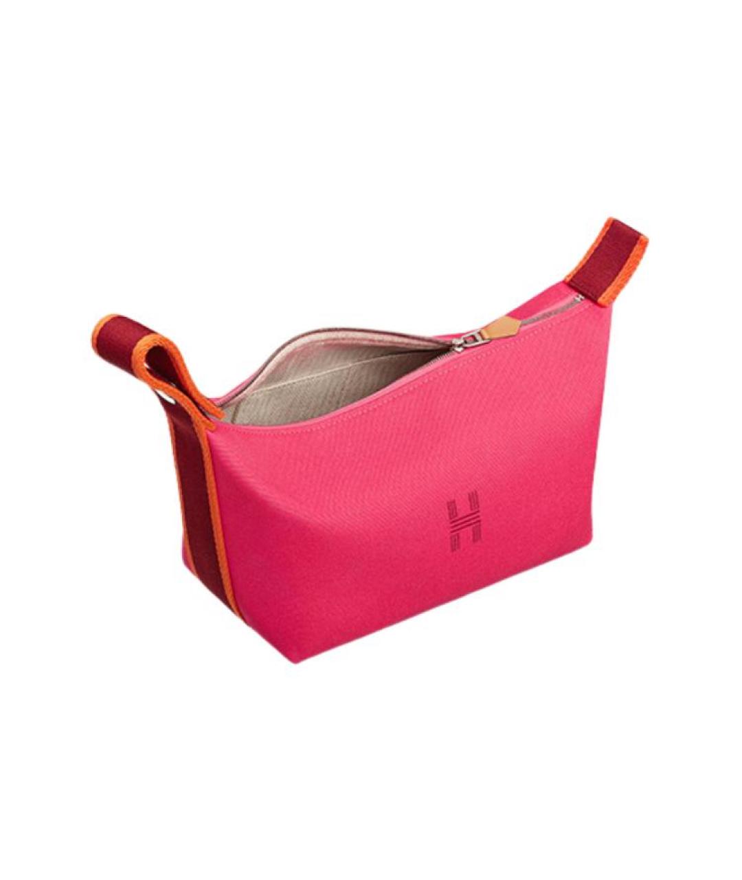 HERMES Розовая косметичка, фото 2