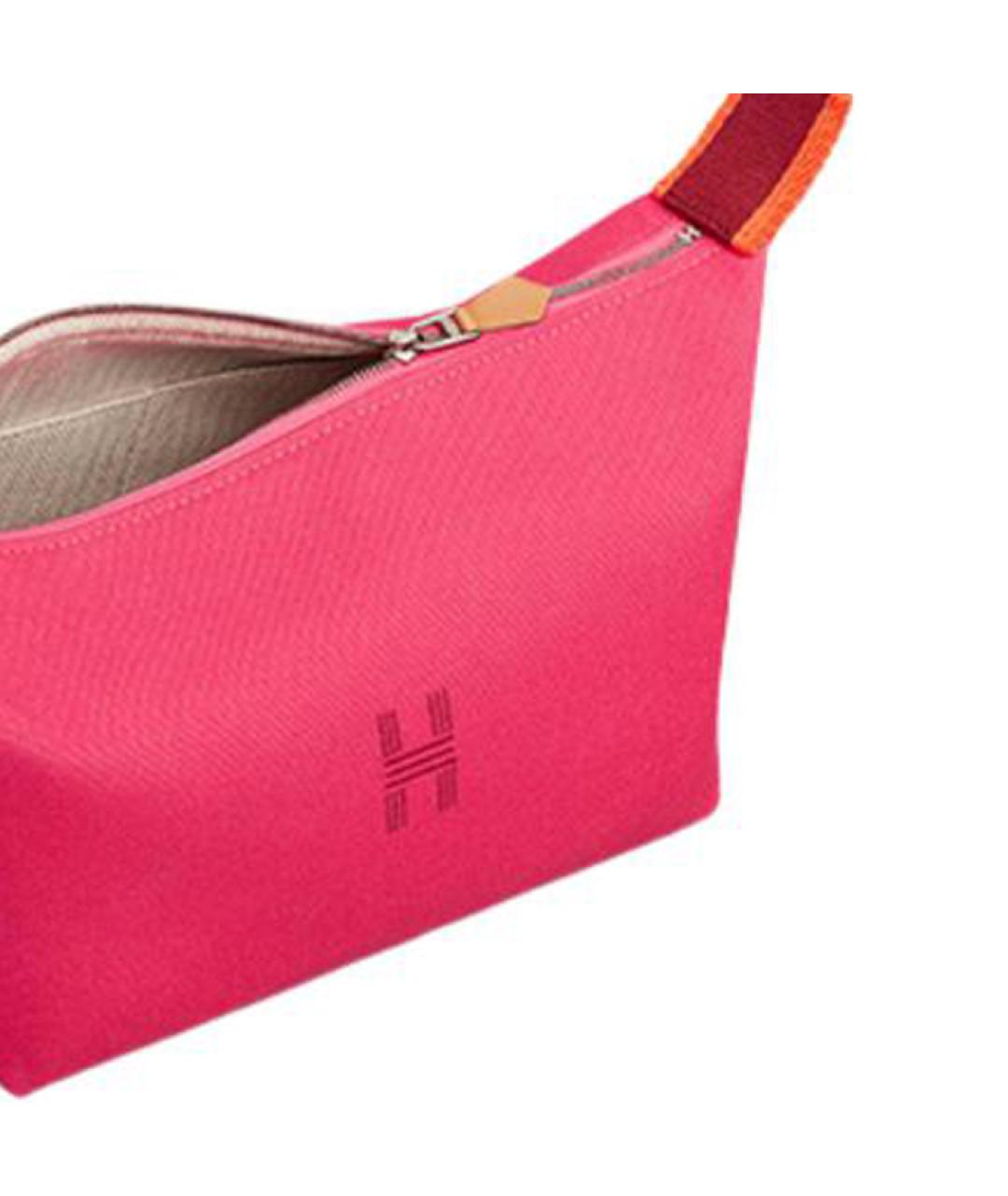 HERMES Розовая косметичка, фото 4
