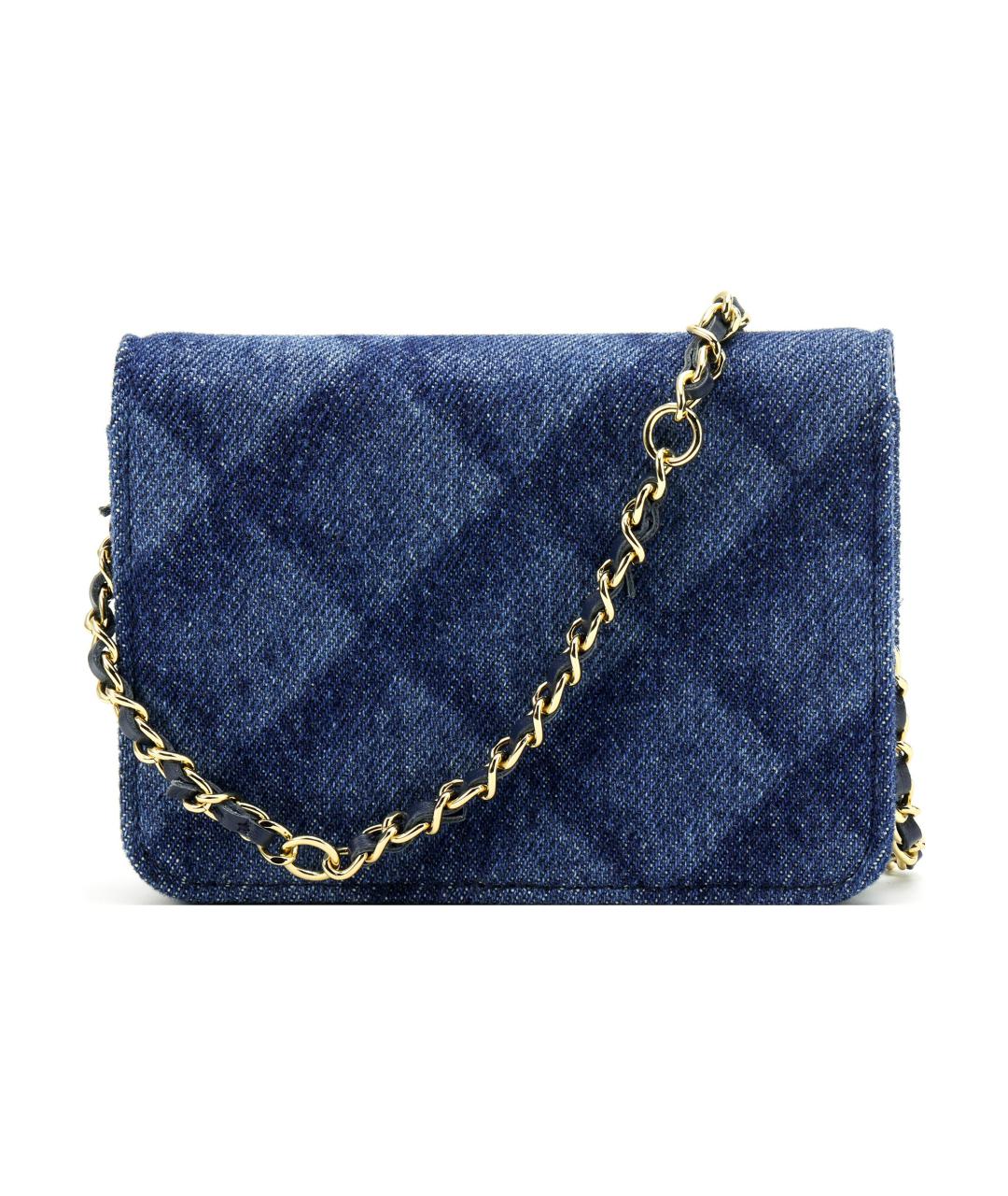 CHANEL Синяя деним поясная сумка, фото 3