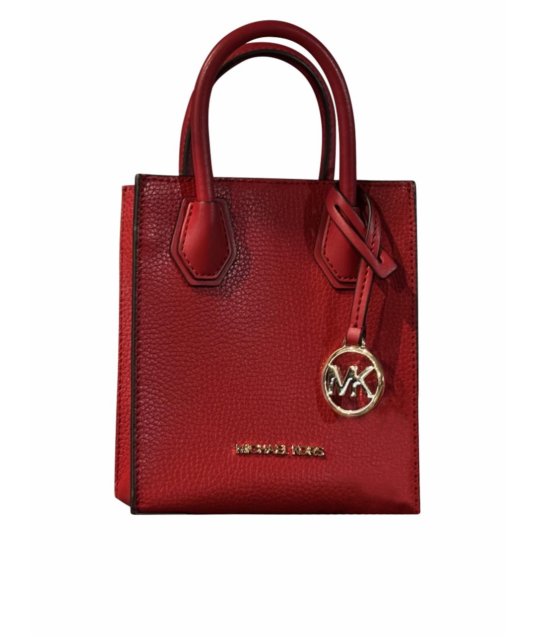 MICHAEL KORS Красная кожаная сумка через плечо, фото 1