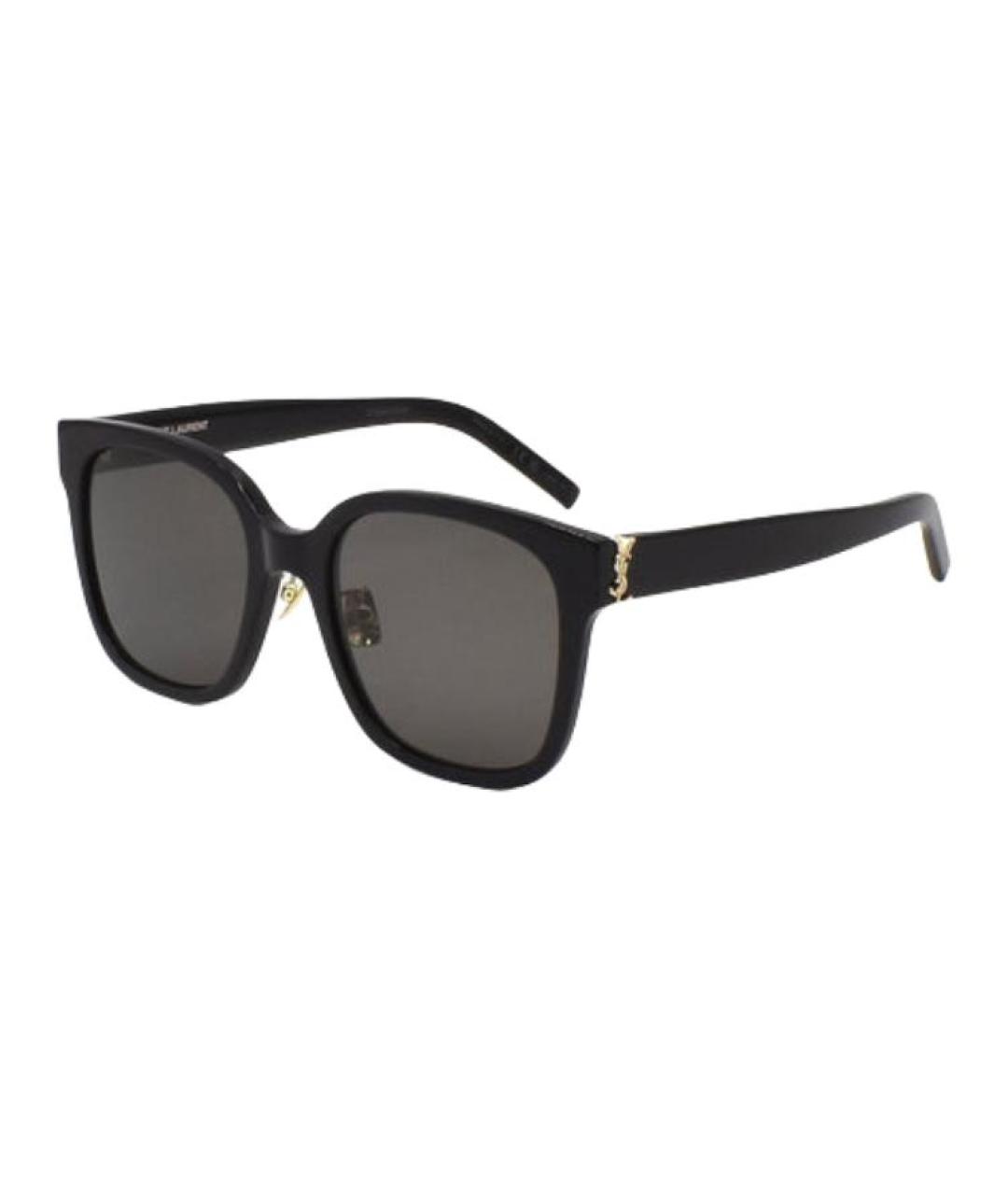 SAINT LAURENT Черные пластиковые солнцезащитные очки, фото 1