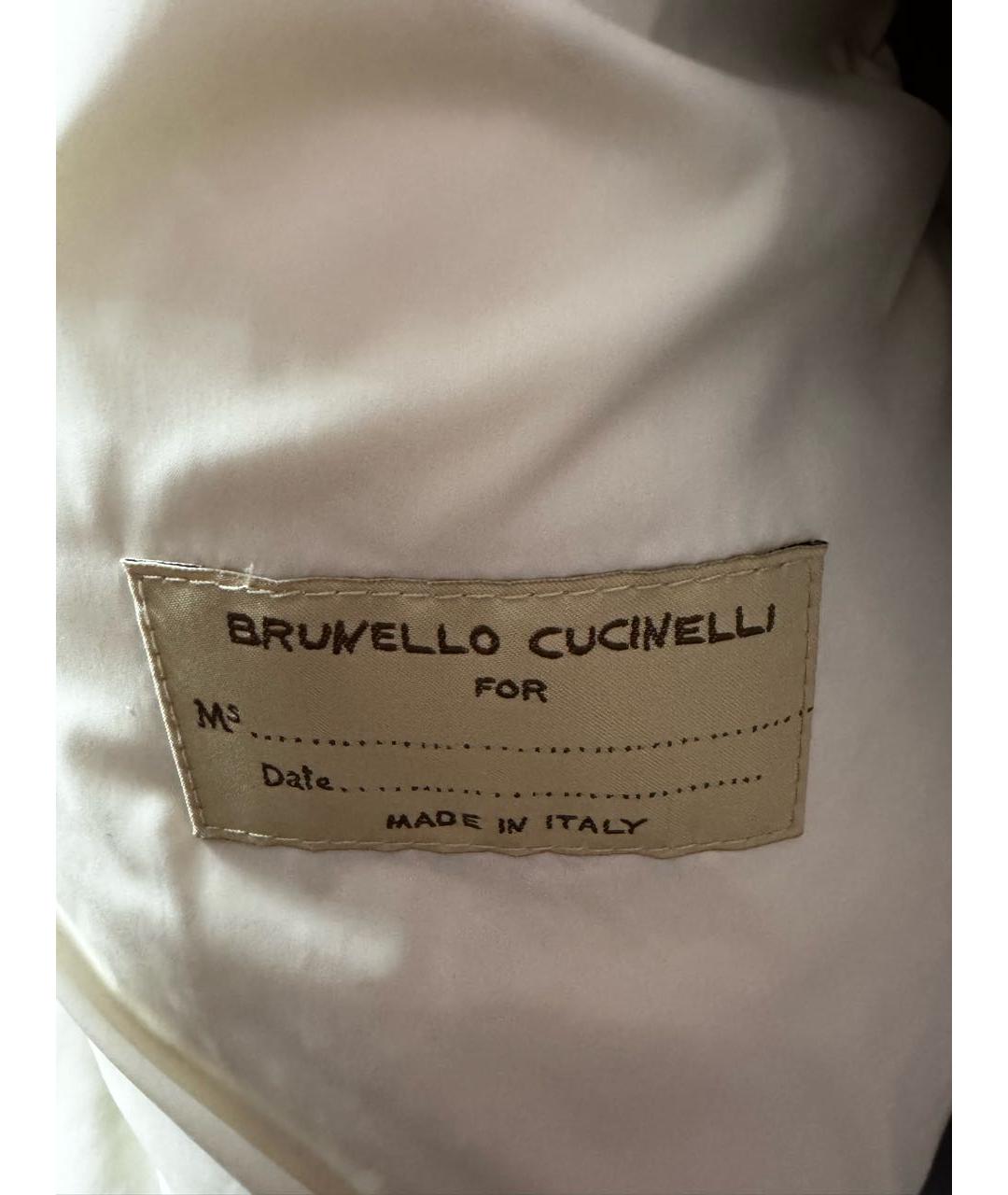 BRUNELLO CUCINELLI Бежевая кашемировая куртка, фото 6