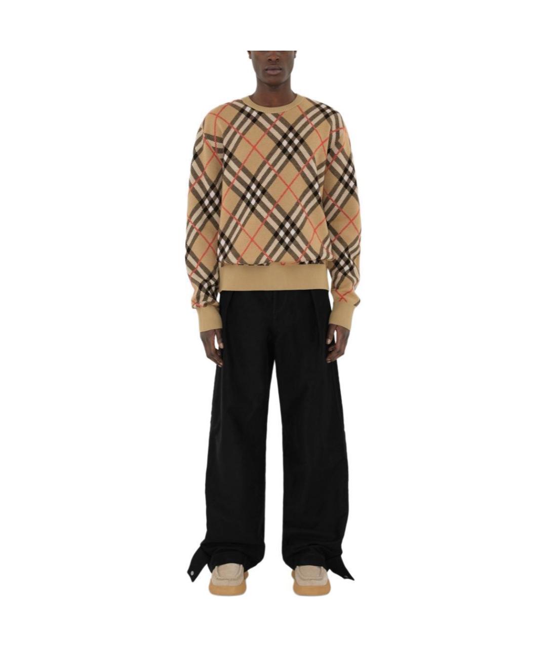 BURBERRY Бежевый джемпер / свитер, фото 3